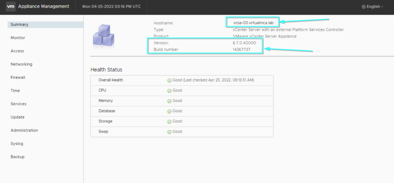 How to change the FQDN and IP address (PNID) of vCenter Server